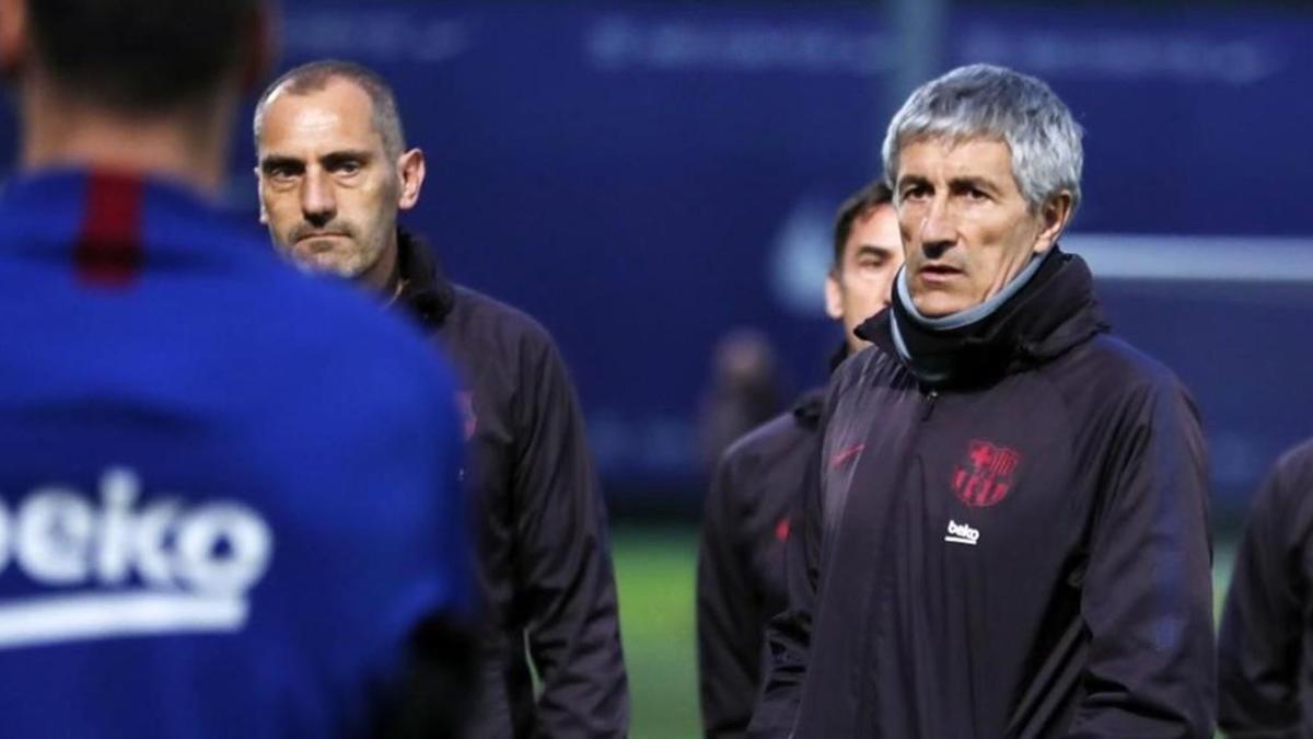 Quique Setién espera que su Barça empiece a despegar ante el Getafe.