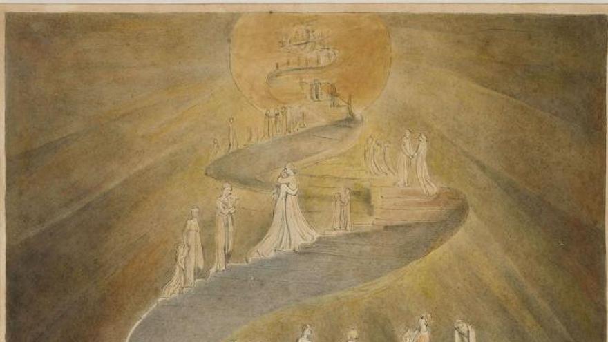 &quot;La escalera de Jacob&quot;, del poeta, grabador y pintor visionario inglés William Blake.