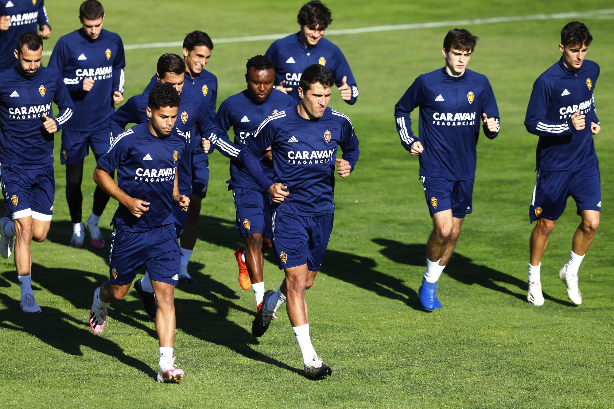 Entrenamiento del Real Zaragoza en la Ciudad Deportiva