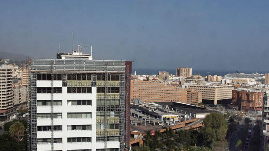 El edificio &#039;exnegro&#039;, que está siendo objeto de una obra que cambiará su aspecto.