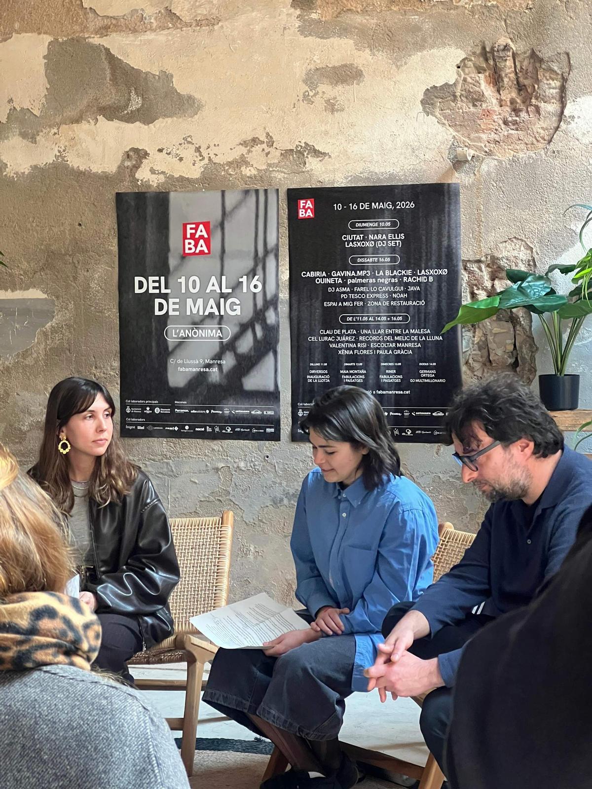 Acte de presentació del la programació del FABA d'enguany ahir