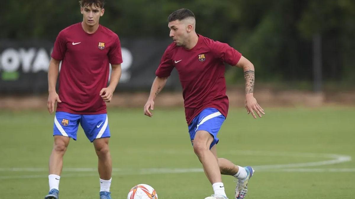 Entrenamiento de recuperación del Barça B