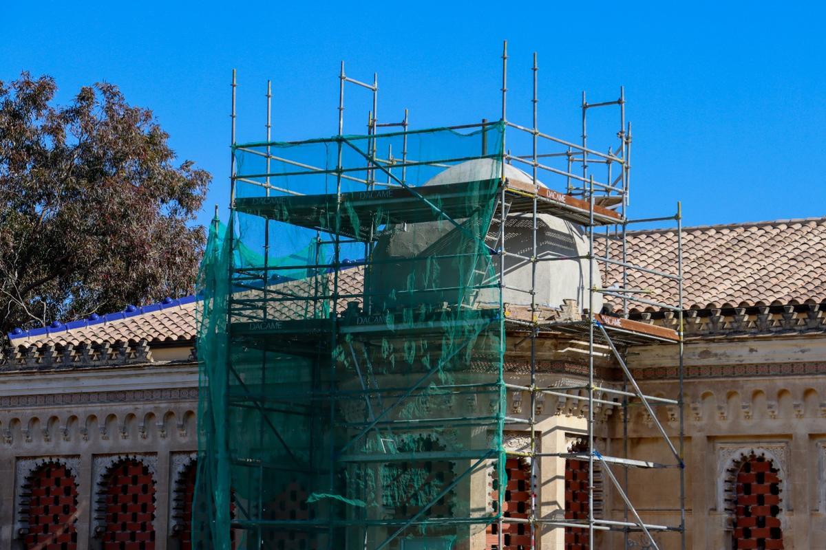 El Palauet en obras.