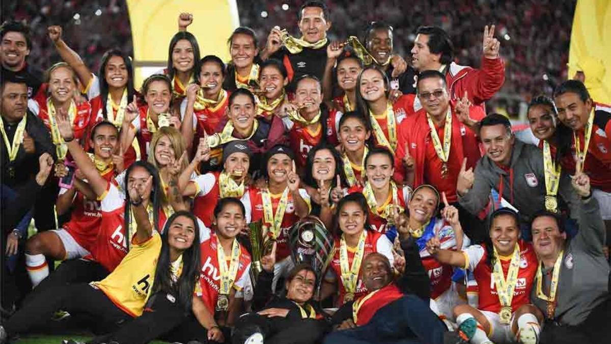 Santa Fe ganó la primera liga femenina en Colombia