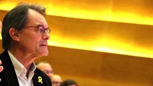 Artur Mas, en el Consell Nacional del PdeCAT.