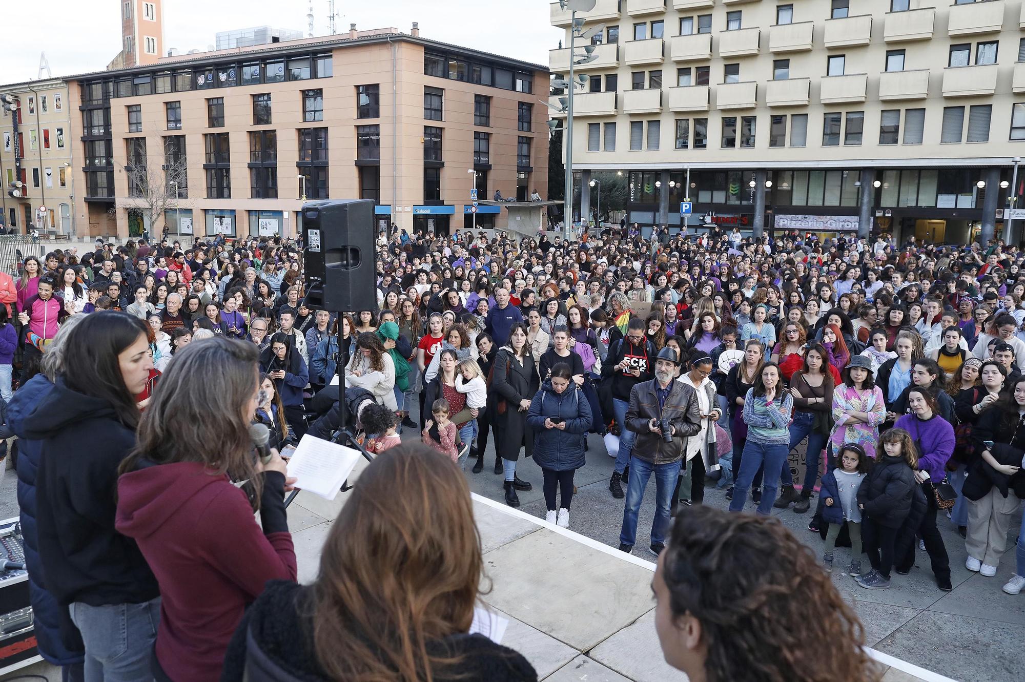 Manifestació 8M a Girona.