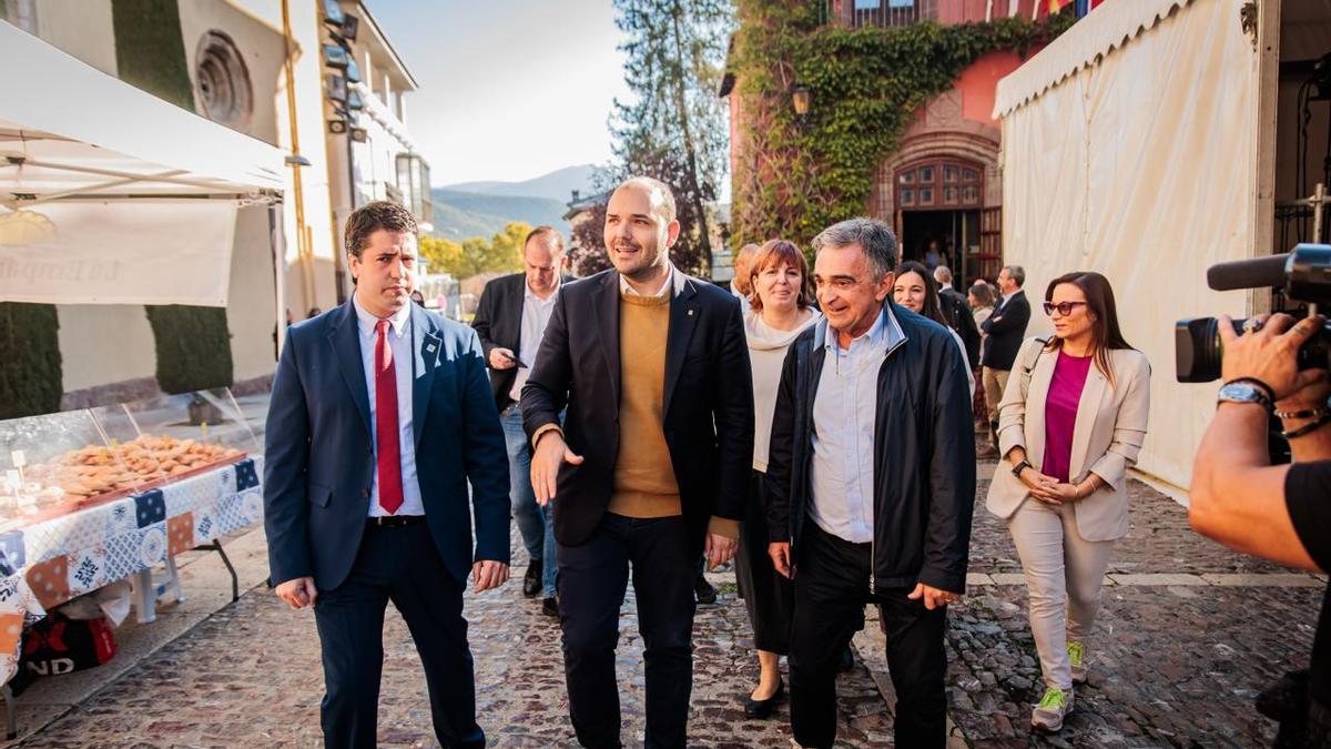 El conseller de la Presidència, Albert Dalmau, este sábado en la Seu d'Urgell