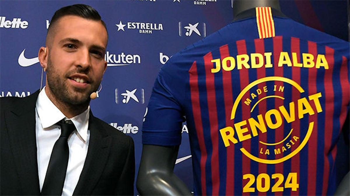 Jordi Alba: "Mi ilusión era seguir aquí"