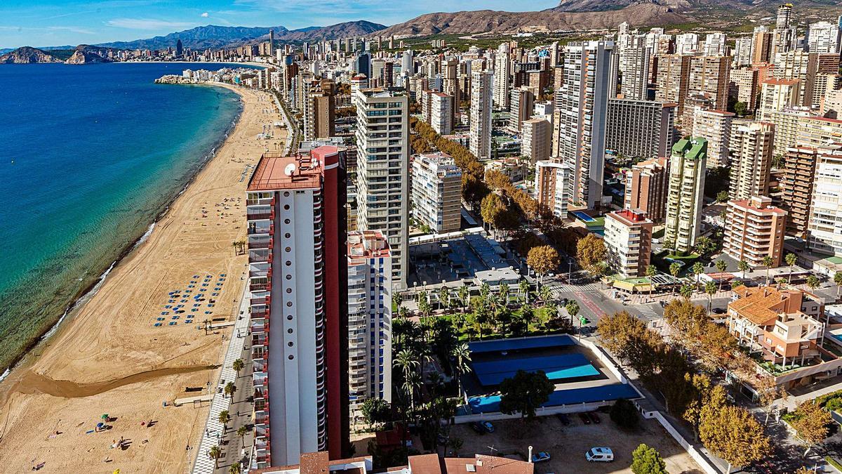 Una panorámica de la ciudad de Benidorm, en la Marina Baixa.