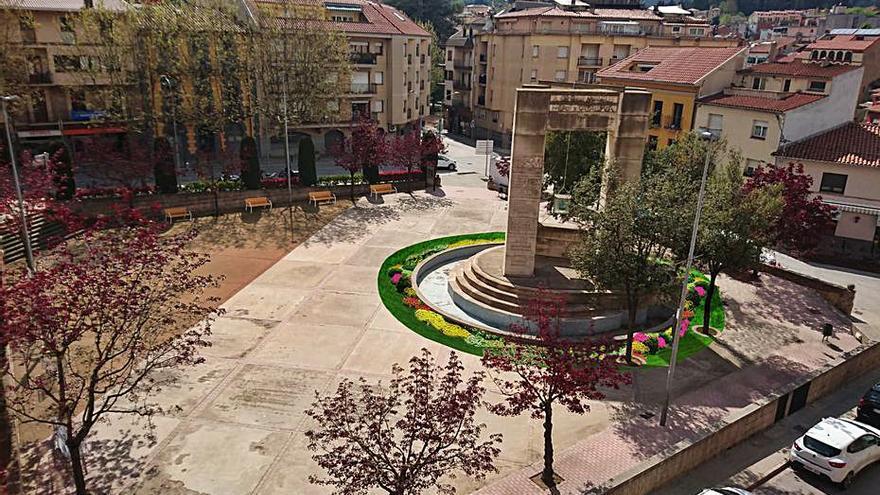 La plaça Moragues a hores d’ara. | AJUNTAMENT DE SANT HILARI