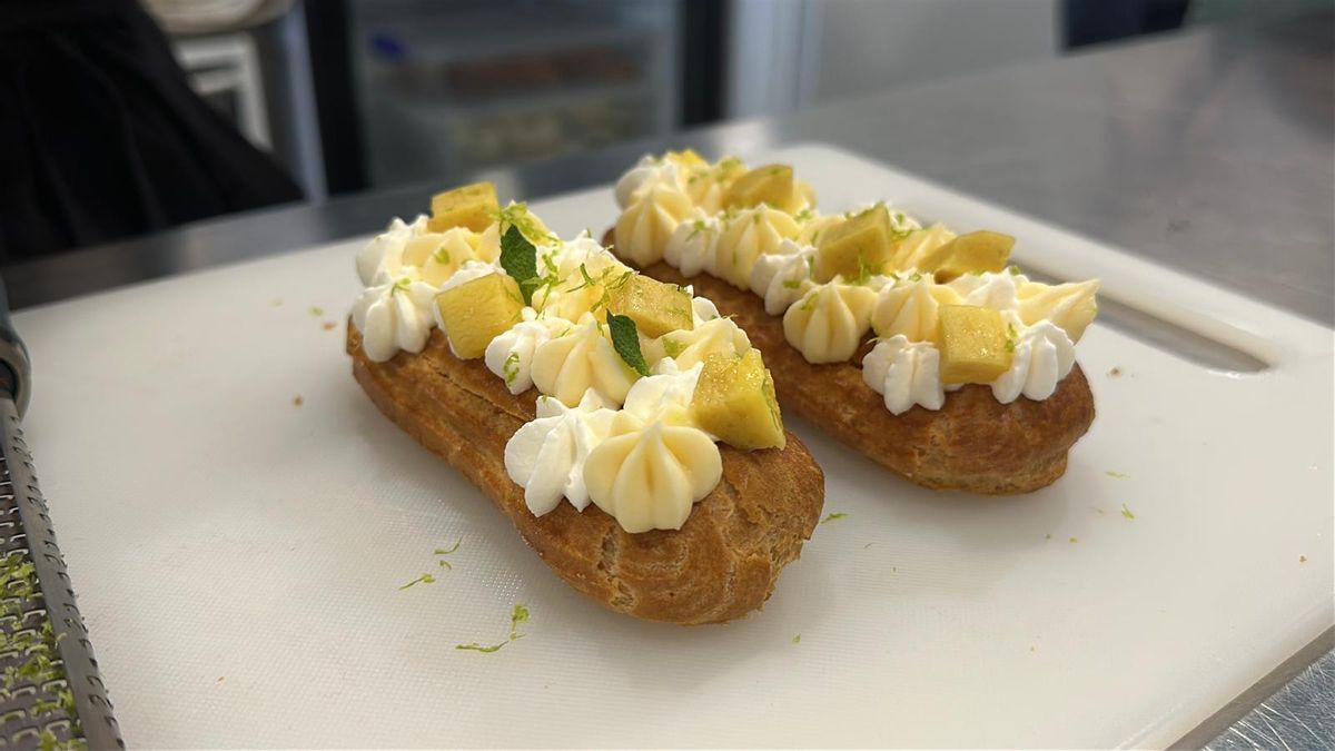 Éclair tropical, el postre de la mejor repostera de Madrid, Angelica Locantore.