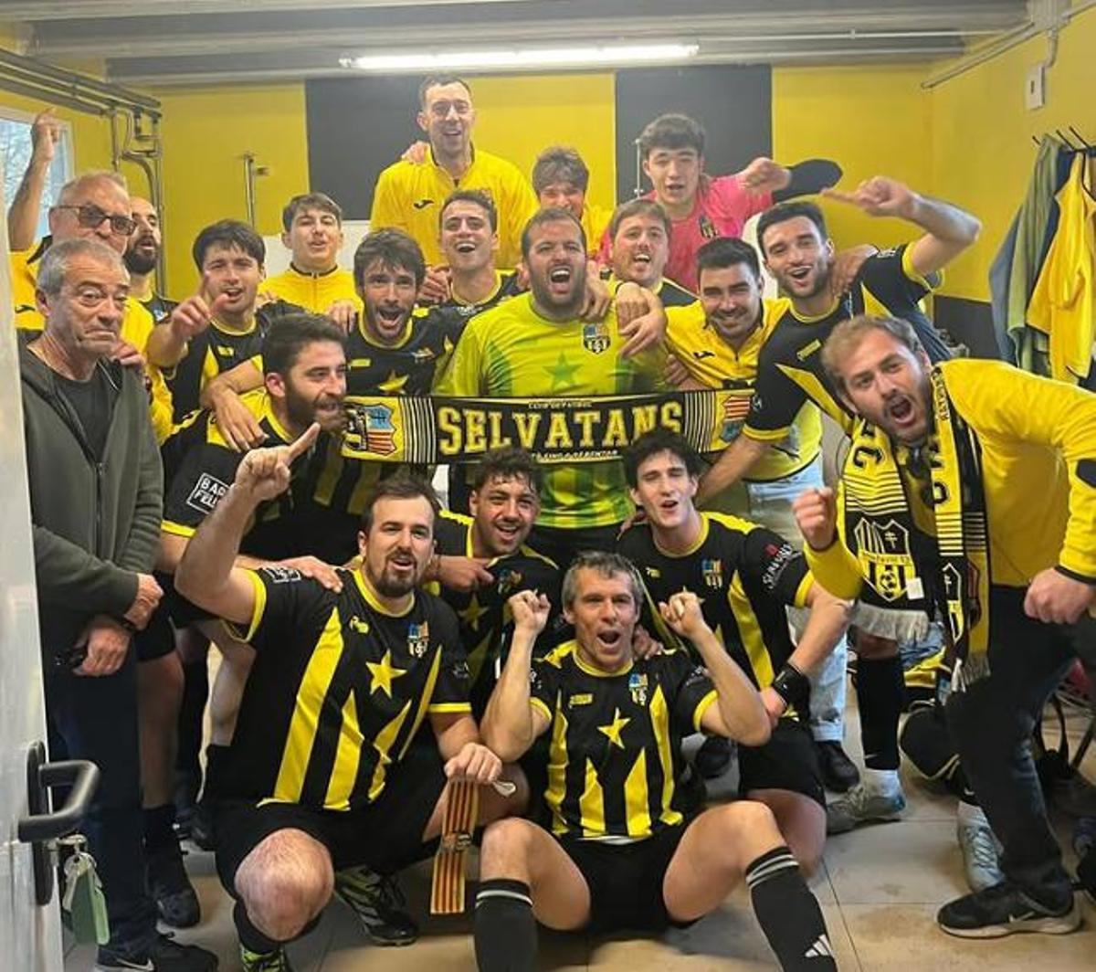 El Selvatans celebra la victòria contra la Jonquera.