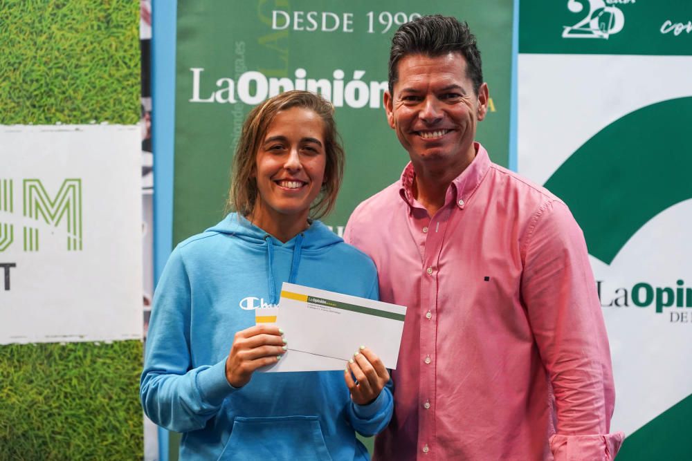 Entrega de los premios a los ganadores del V Torneo de Pádel de La Opinión de Málaga.