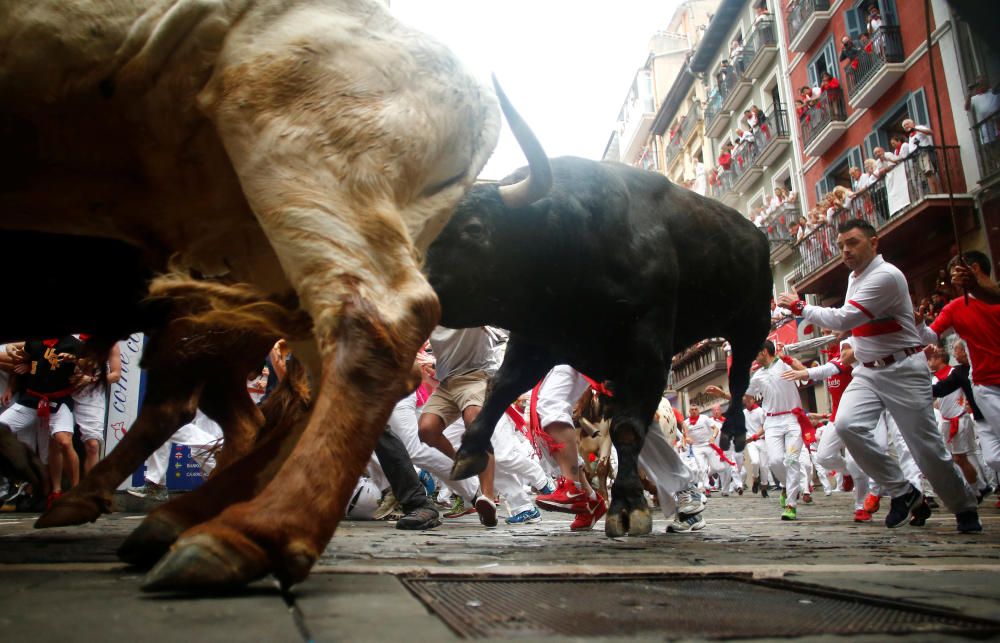 El cuarto encierro, rápido y limpio.