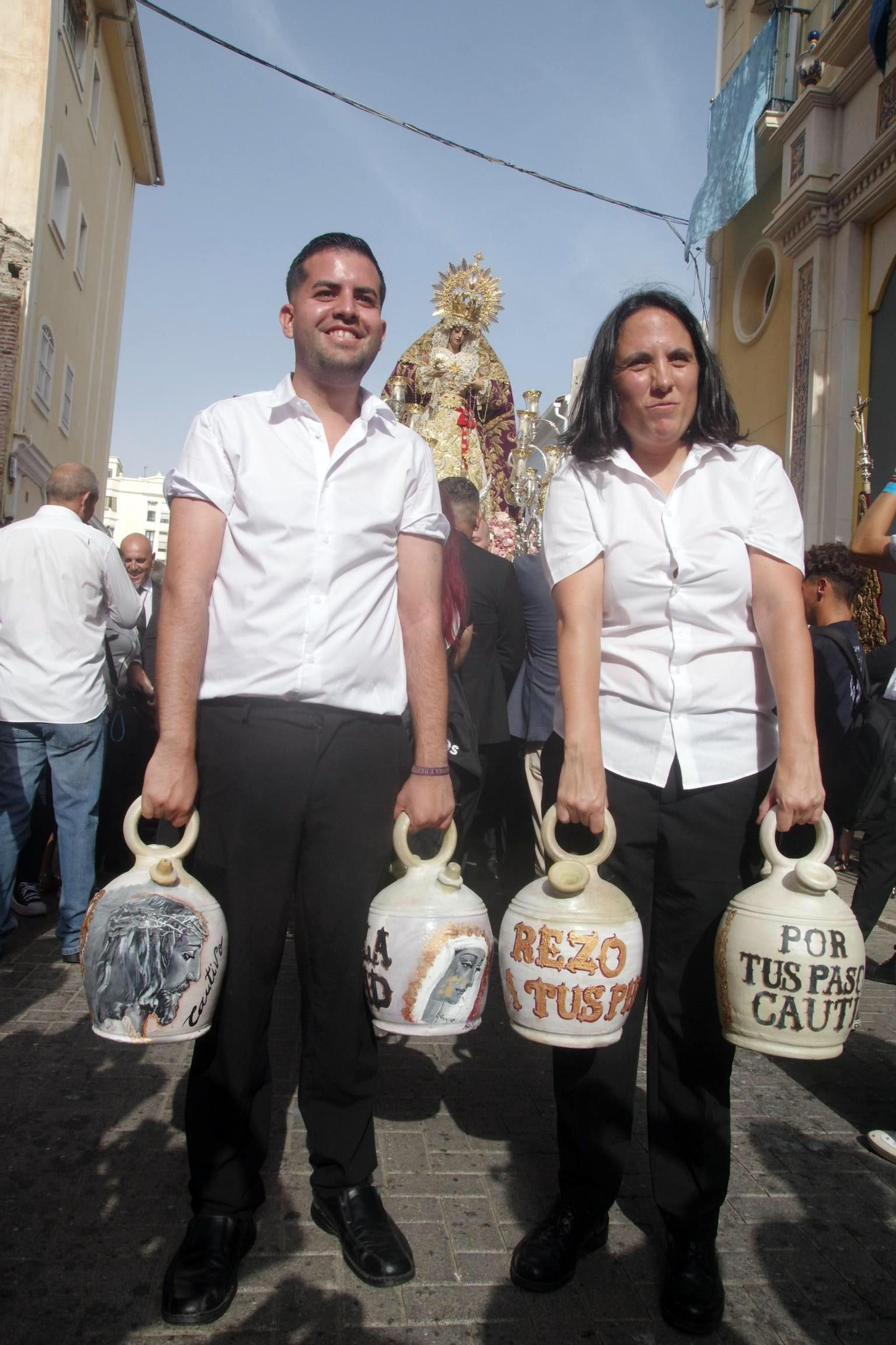 La procesión de la Virgen de la Trinidad este sábado por su festividad en Pentecostés, en imágenes