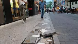 Destrozan la estrella del Paseo de la Fama de Madrid dedicada a Penélope Cruz