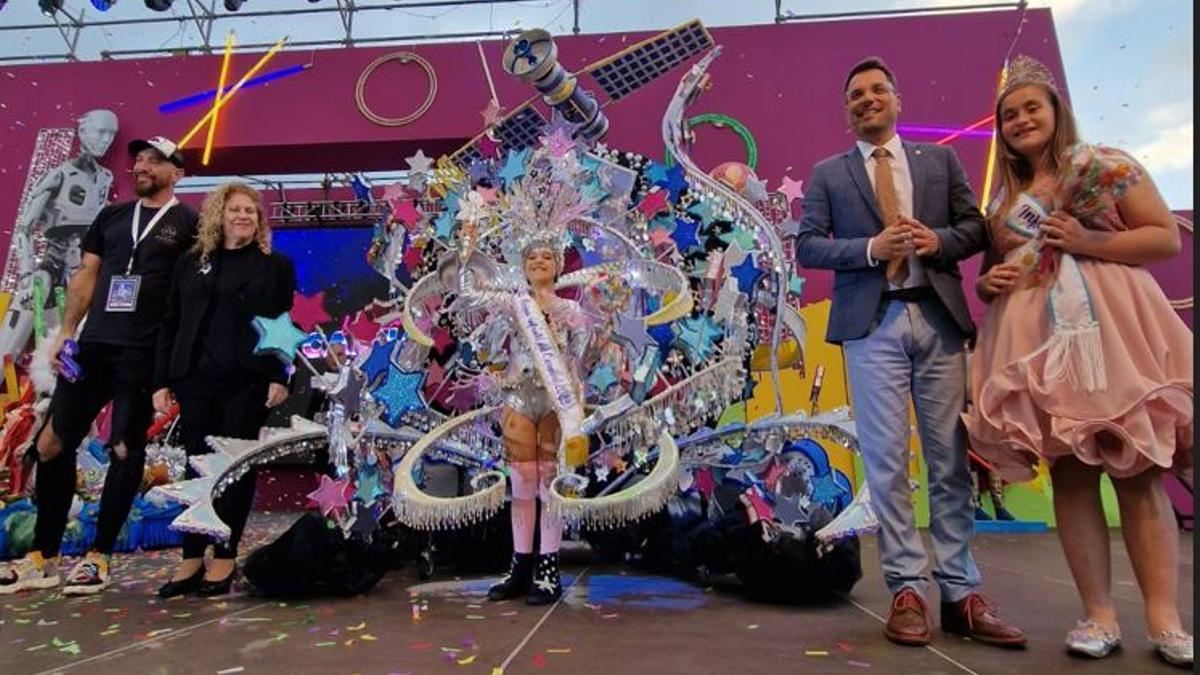 Micaela Reyes, la soberana del Carnaval infantil de Los Realejos.