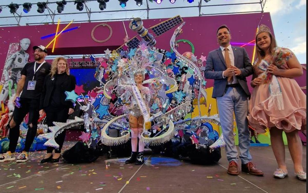Micaela Reyes, la soberana del Carnaval infantil de Los Realejos.