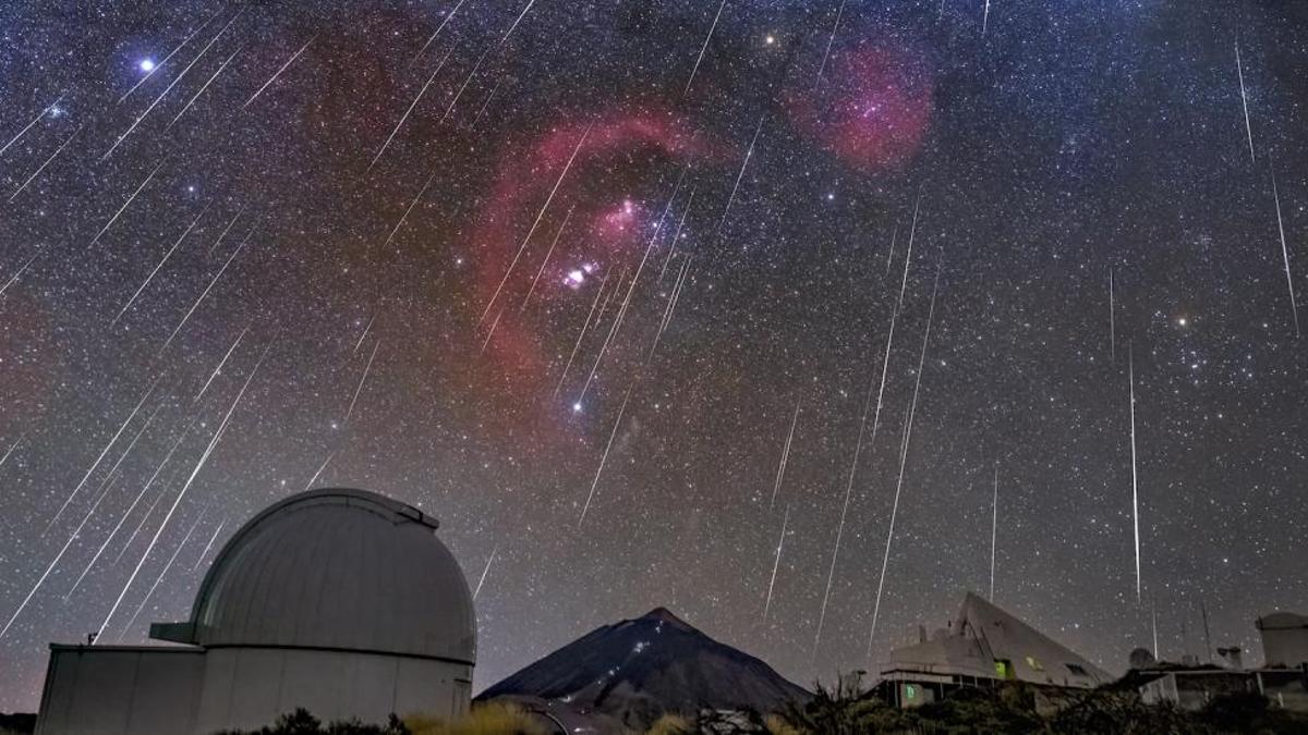 Las Gemínidas desde el Observatorio del Teide.