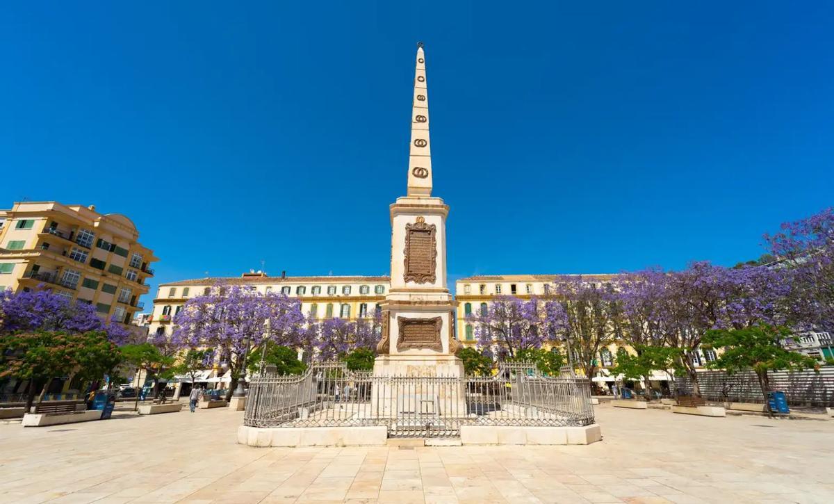 Monumento al general Torrijos en Málaga