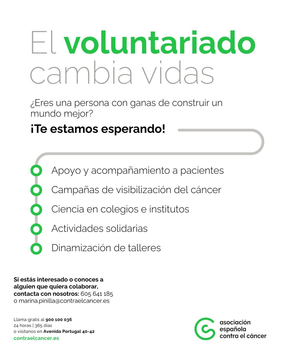 Cartel para la captación de voluntariado.