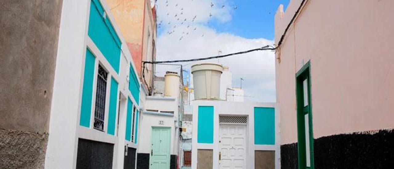 Un rincón del Risco de San Nicolás, donde se ubica el Museo de la Ciudad y del Mar Castillo de Mata.