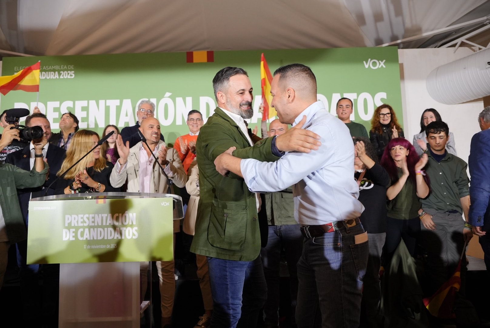 FOTOGALERÍA | Santiago Abascal en Mérida en la presentación de los candidatos de Vox