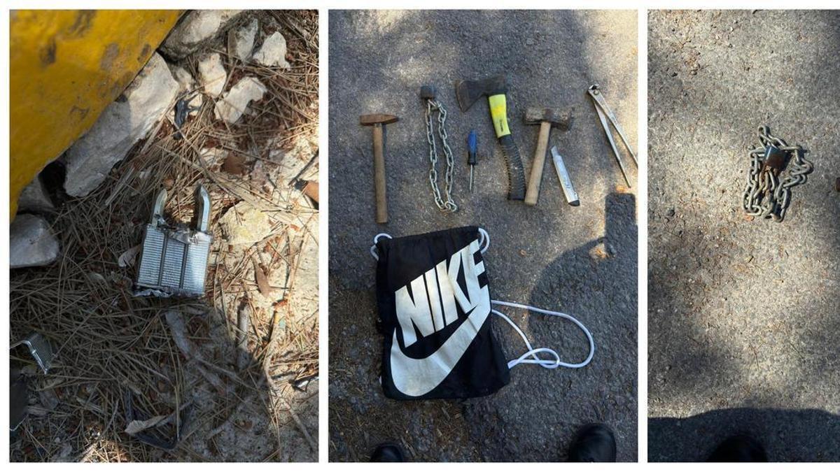 El candado de la vivienda de Bixquert fue forzado y en el vehículo inspeccionado se encontró material para entrar en casas.