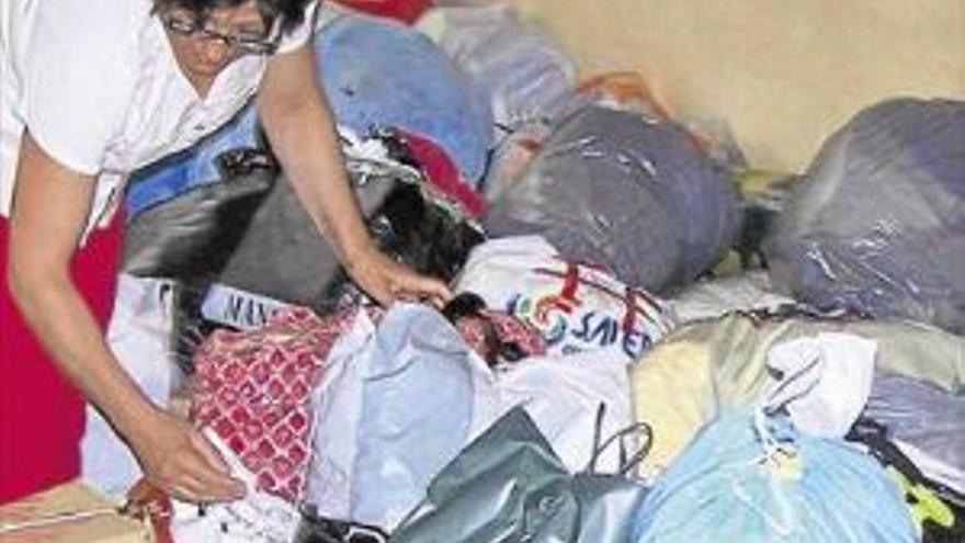 Los morellanos donan 1.500 kilos de ropa