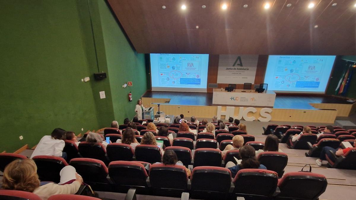 Una de las jornadas del Curso de Voluntariado Hospitalario del Hospital Costa del Sol.