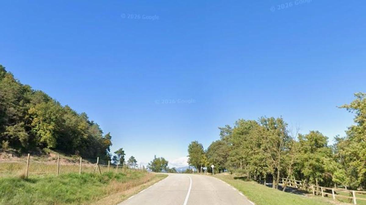 La BV-4601 entre Olost i Perafita