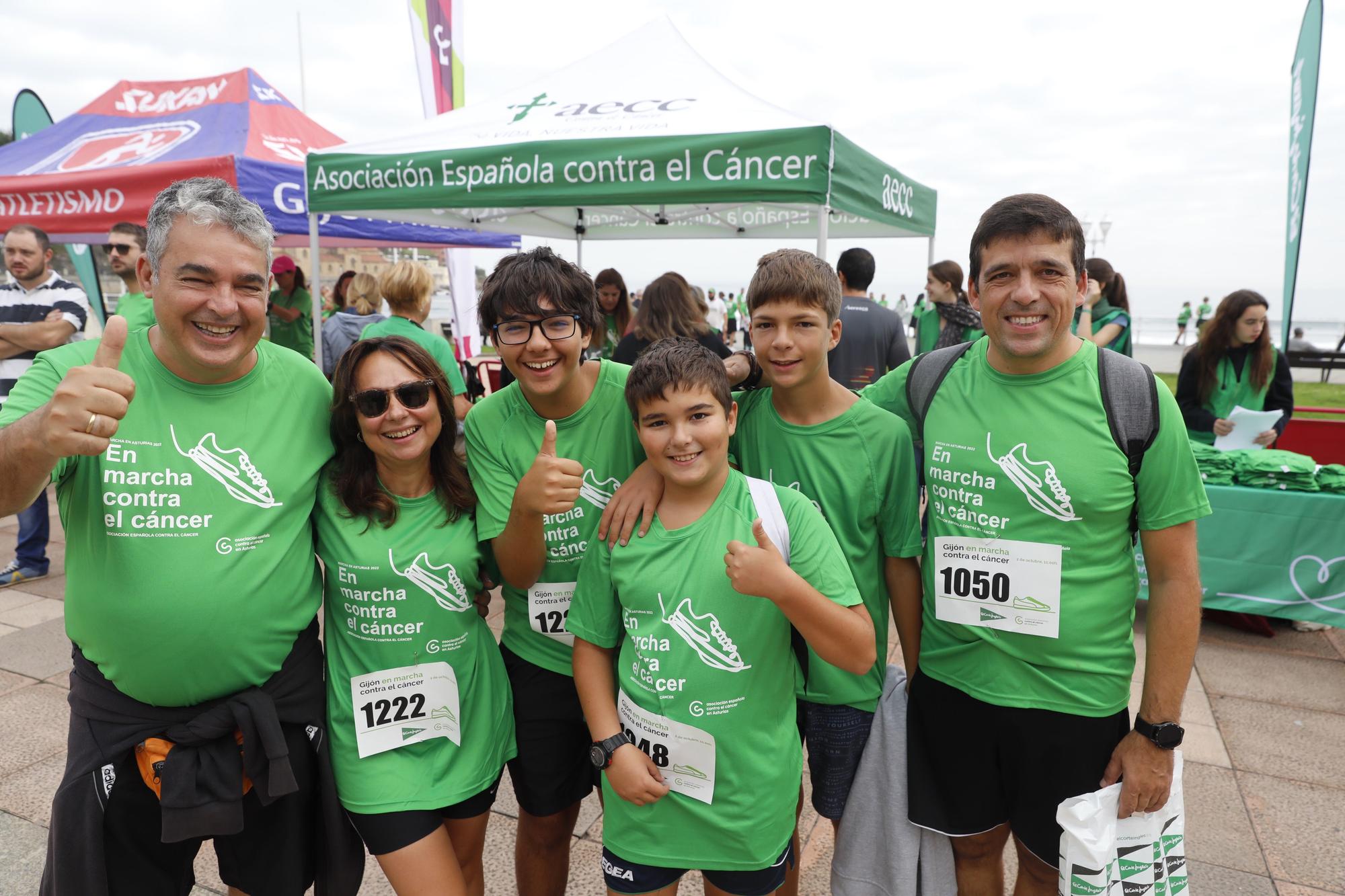 Marcha contra el cáncer en Gijón