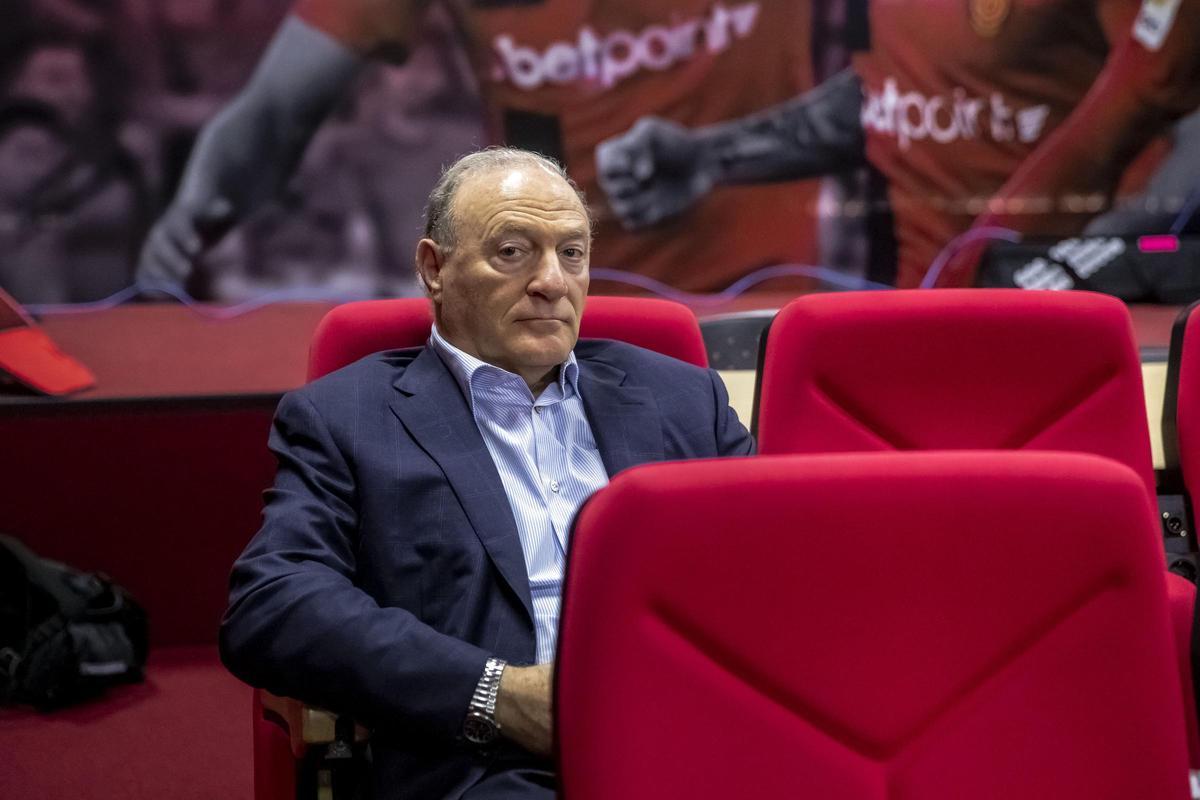 Andy Kohlberg, en la sala de prensa de Son Moix.