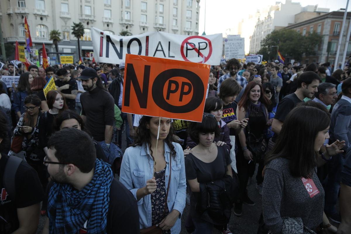 Asistentes a la manifestación Rodea el Congreso.