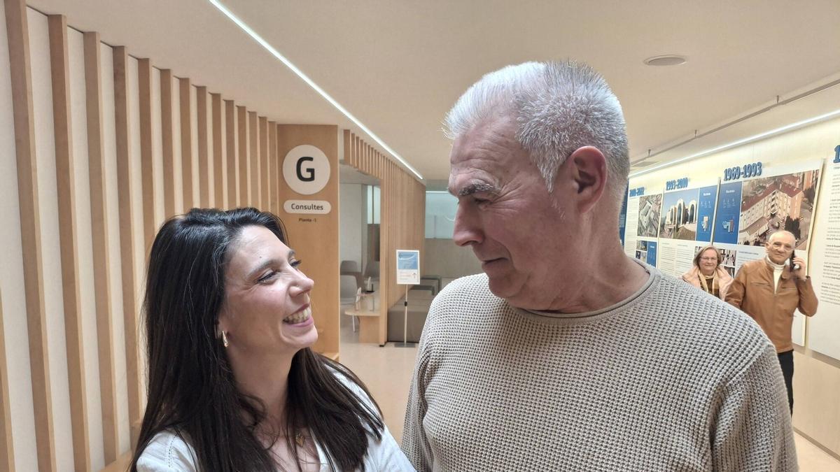 Sheila Muro i Josep Maria Estruch són pacients d'Althaia que participen en la campanya. SOPAR SOLIDARI FUNDACIÓ ALTHAIA . HEMODIMANICA . CARDIOLOGIA . SHEILA MURO . JOSEP MARIA ESTRUCH