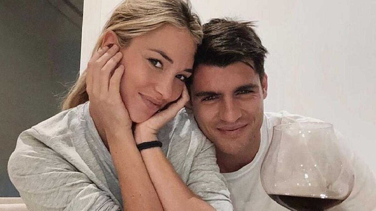 Alice Campello y Álvaro Morata.