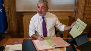 L’alcalde de Barcelona, Jaume Collboni, el 26 d’abril passat al seu despatx. | ZOWY VOETEN
