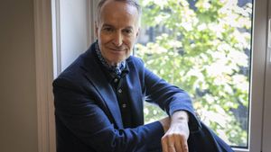 Barcelona, 23 de mayo de 2025. Entrevista con el escritor escocés Andrew OHagan, autor de Caledonian Road, en las oficinas de Libros del Asteroide