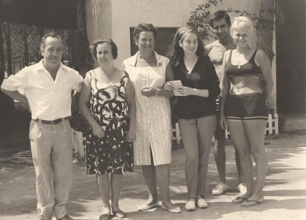 Personal del Camping Valldaro als anys 60