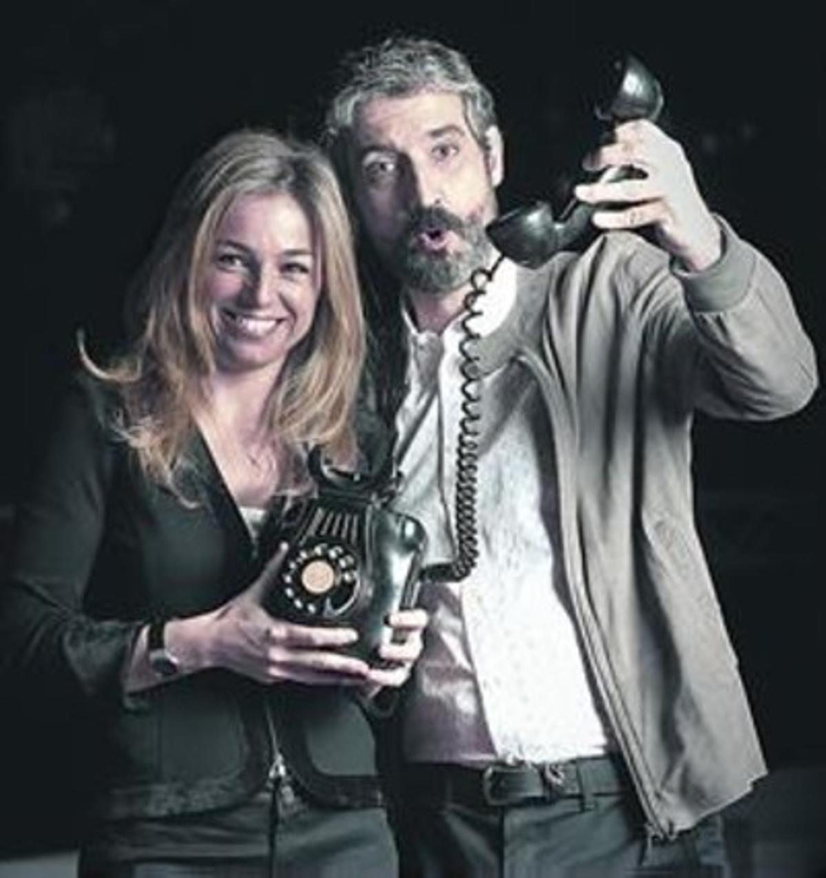 Núria Solé i Roger de Gràcia, presentadors de ’La Marató’ de TV-3. Núria Solé i Roger de Gràcia, presentadors de ’La Marató’ de TV-3.
