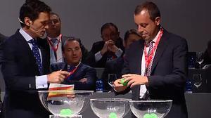 Sorteig dels partits de la temporada 2013-2014, durant l’assemblea general de la Federació Espanyola de Futbol (RFEF), a Las Rozas.