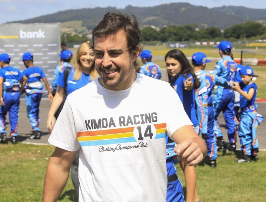 Fernando Alonso en La Morgal