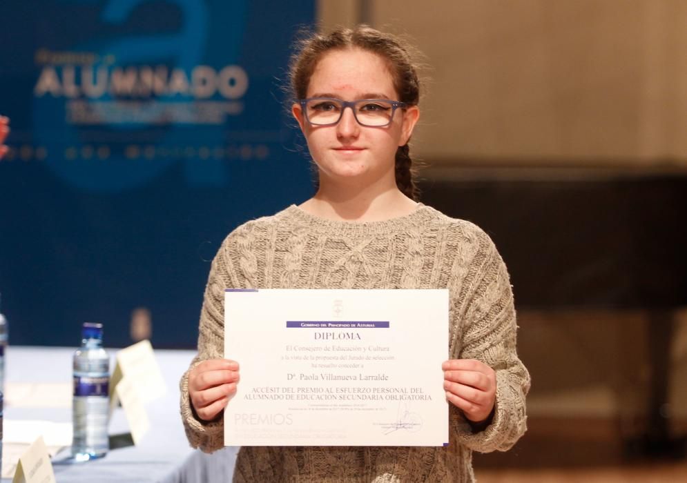 Premio a los 45 mejores estudiantes asturianos