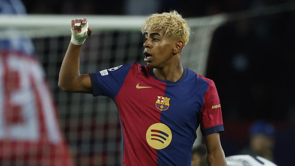 Lamine Yamal, protagonista en la ida de las semifinales contra el Inter de Milán