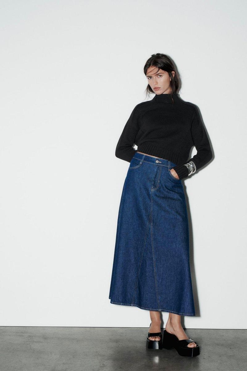 Falda capa de Zara