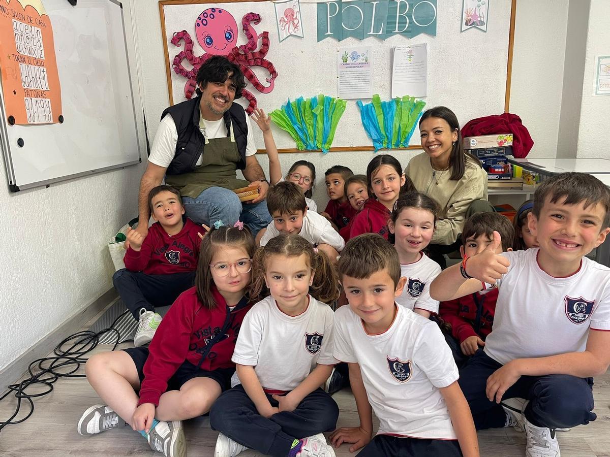 En 1º de EP tocoulles o polbo.