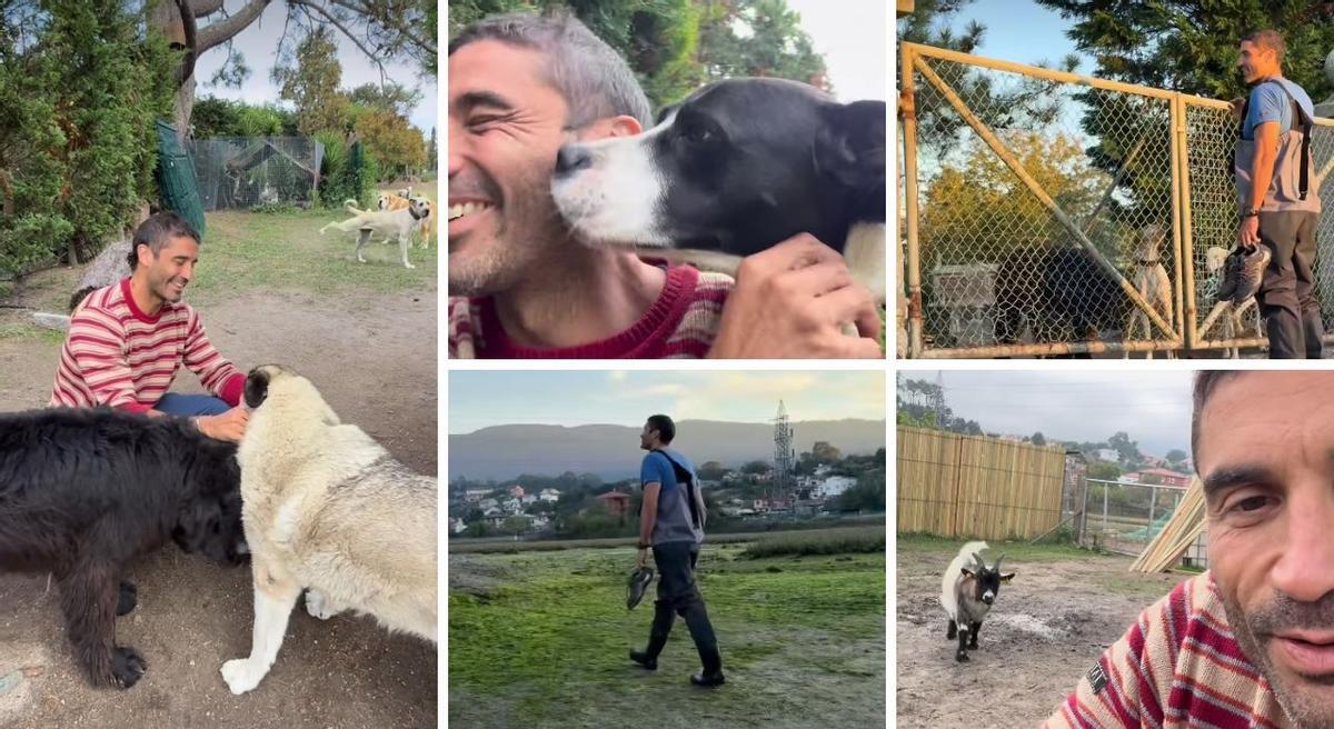 Diferentes momentos de Álex García en La Isla de Tali.
