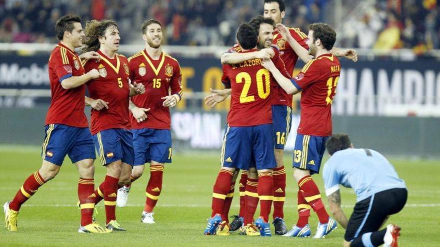 España vence a Uruguay en Doha