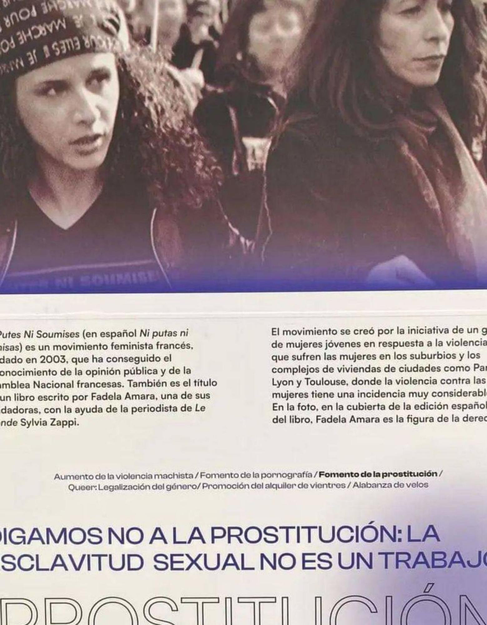 Otro de los rótulos suprimidos, sobre la abolición de la prostitución. | | LP/DLP