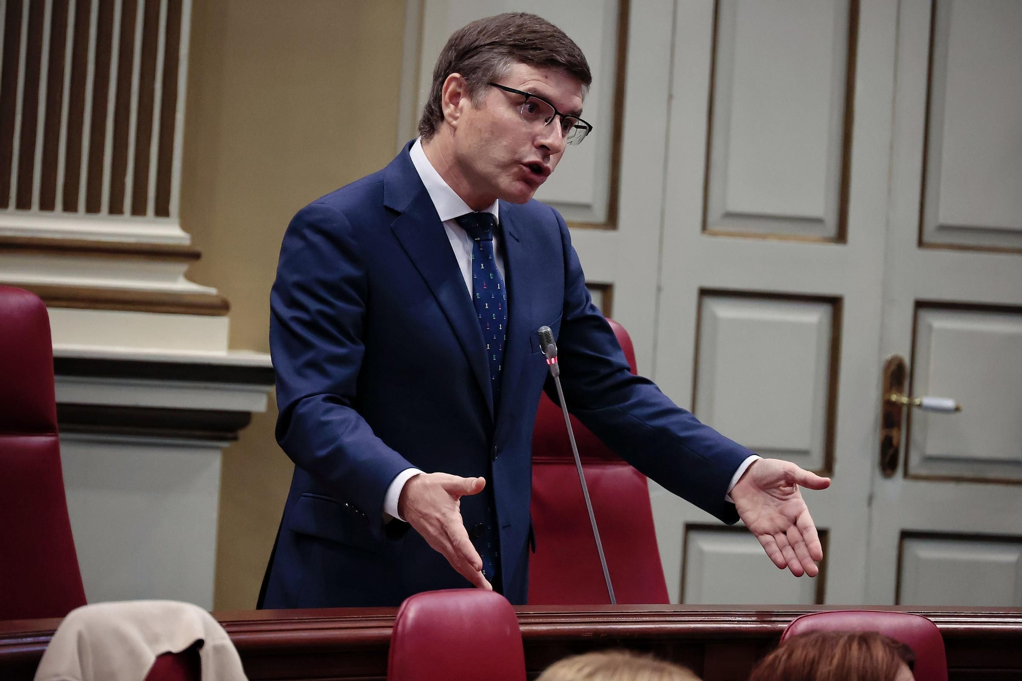 Sesión de control en el Parlamento de Canarias este miércoles 23 de julio de 2024.